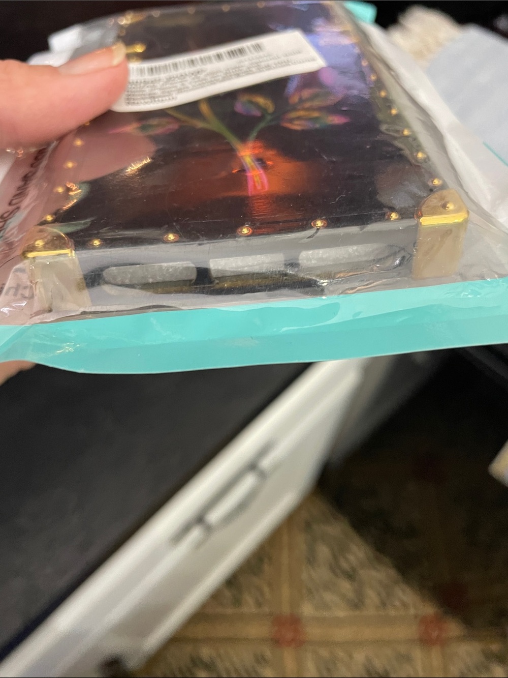 Unbranded Black iPhone 8? Case with Colorful Gold Accents - Picture 6 of 6